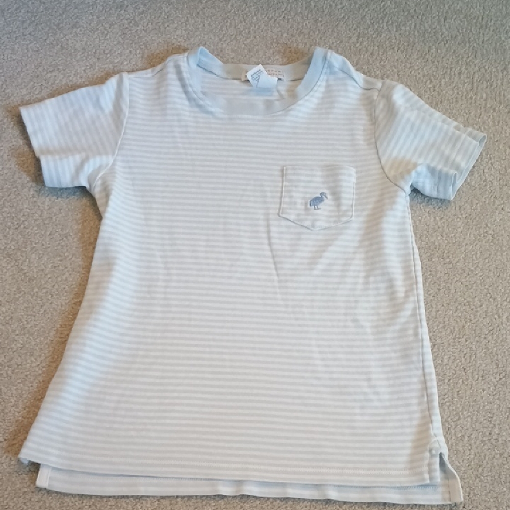 The Beaufort Bonnet Company Light Blue Striped Tee
